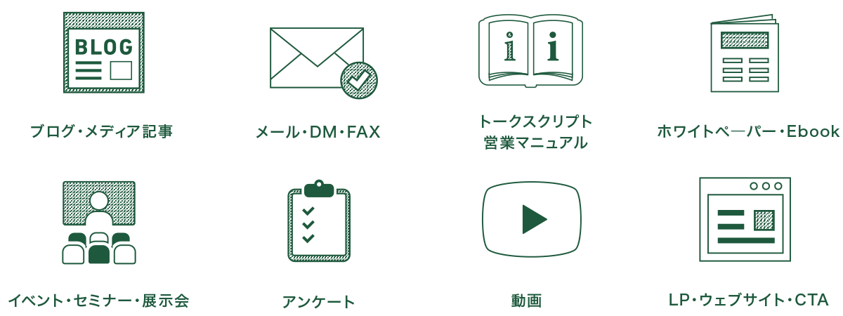 画像:コンテンツ例
